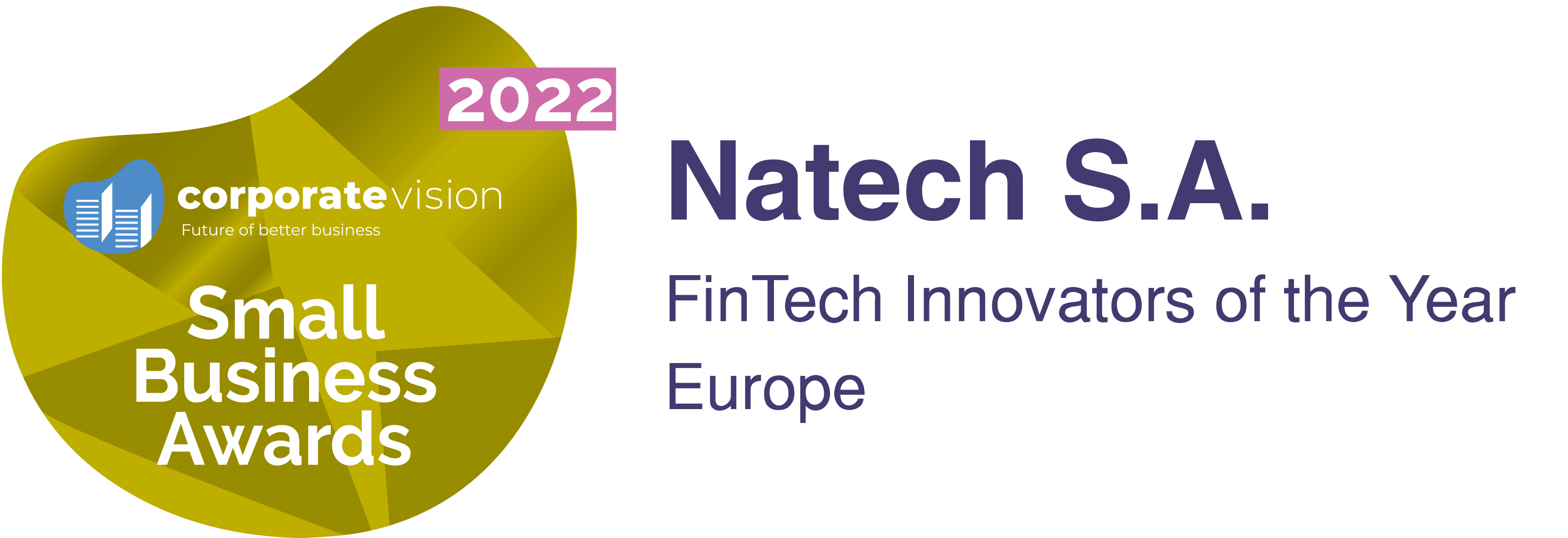 Natech news: “Fintech Innovators of the Year – Europe” Award
