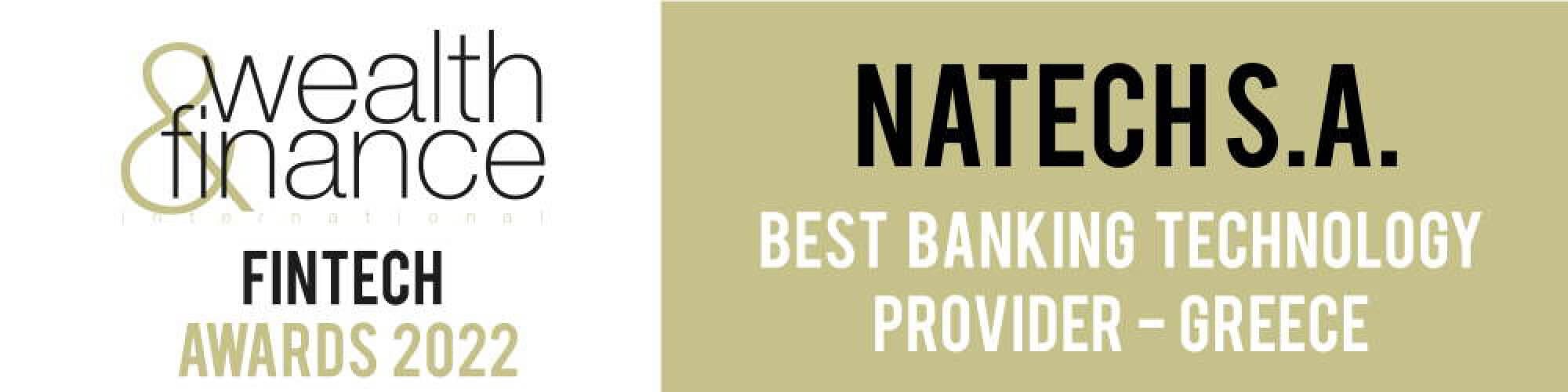 Natech news: Best Βanking Τechnology Provider-Greece 2022