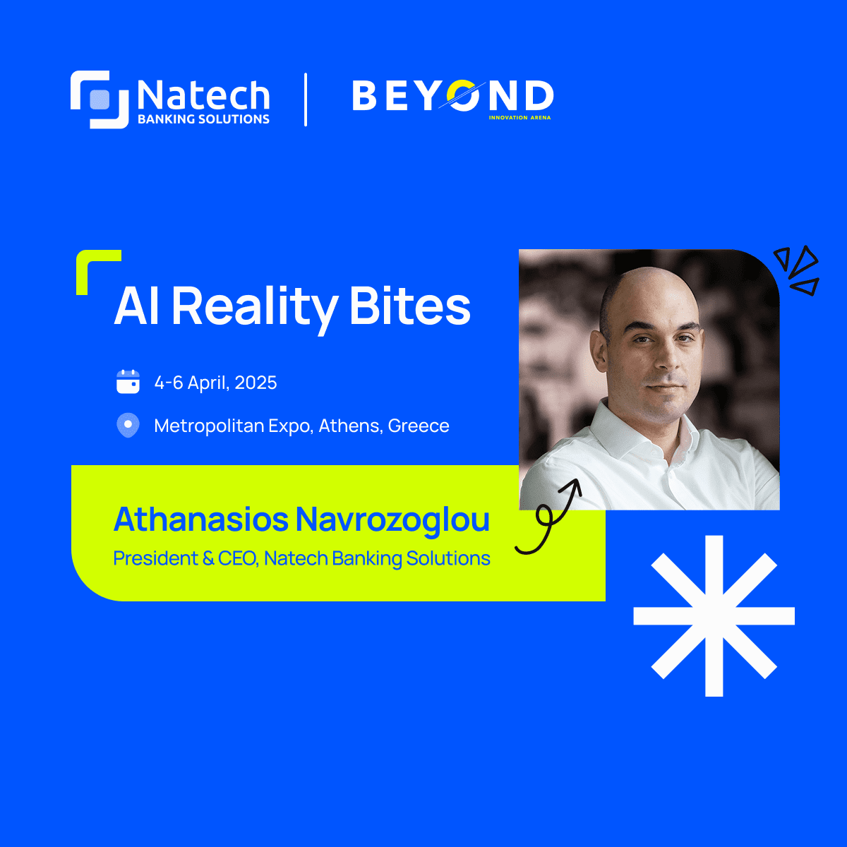 Natech events: Natech’s CEO to Speak at “AI Reality Bites” – BEYOND 2025