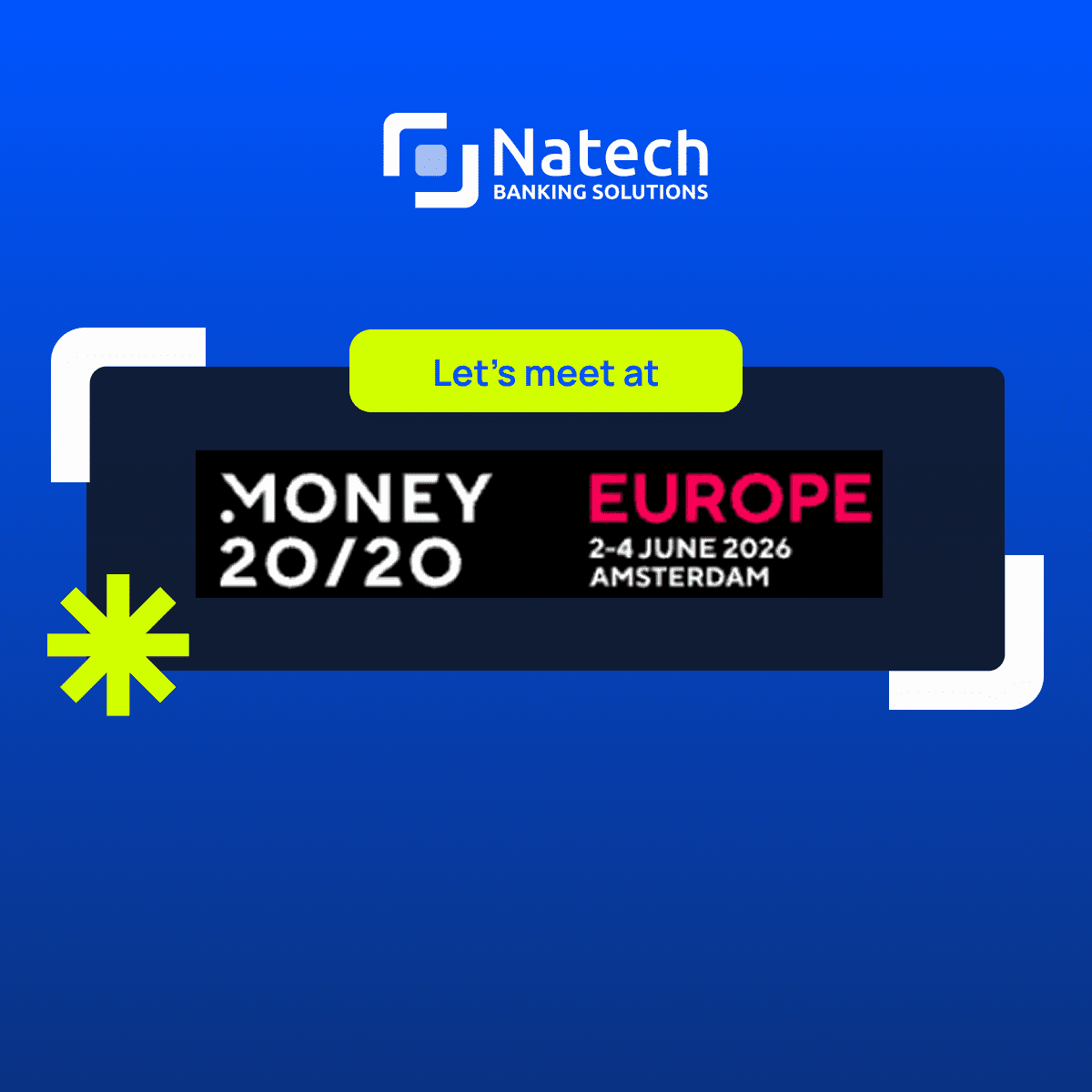 Natech events: Natech at Money20/20 Europe