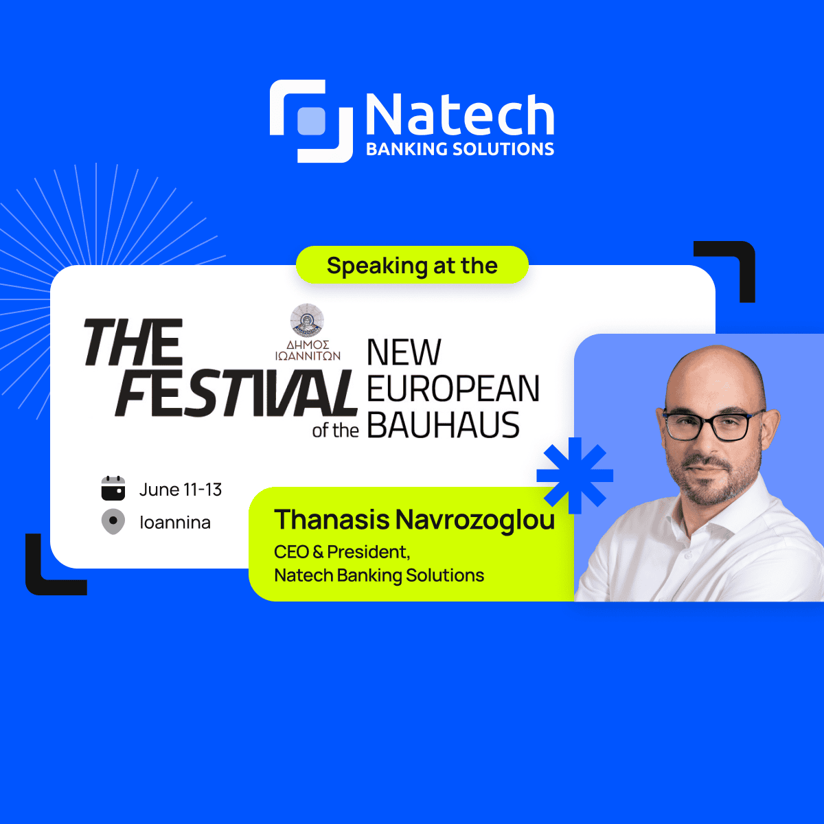 Natech events: Natech at the New European Bauhaus Festival 2026 Satellite Event in Ioannina